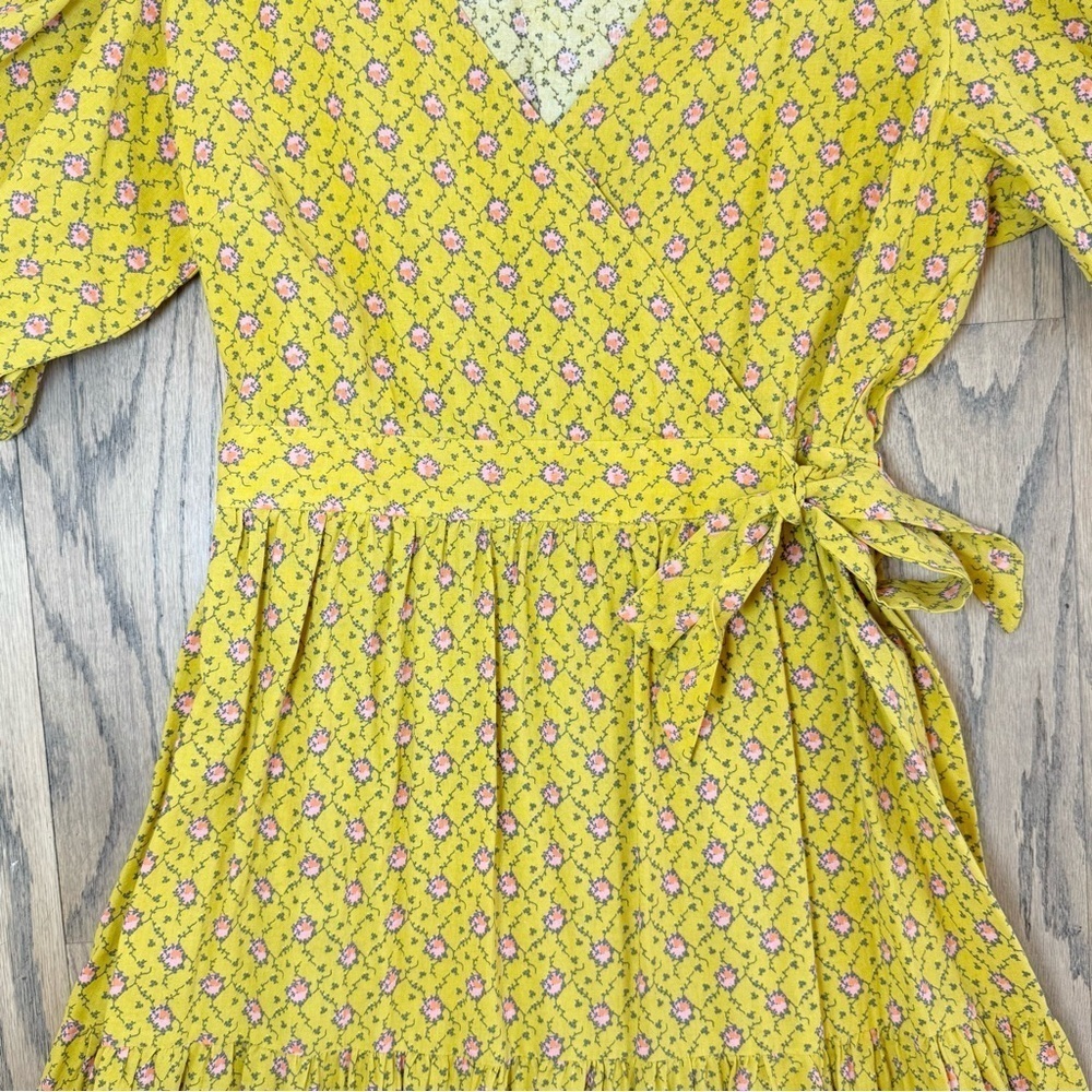 FRNCH Paris Women’s Gladys Floral Puff Sleeve Vintage Inspired Dress Size XS - Picture 5 of 14